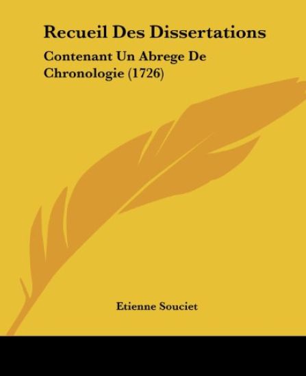 Recueil Des Dissertations