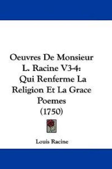 Oeuvres De Monsieur L. Racine V3-4