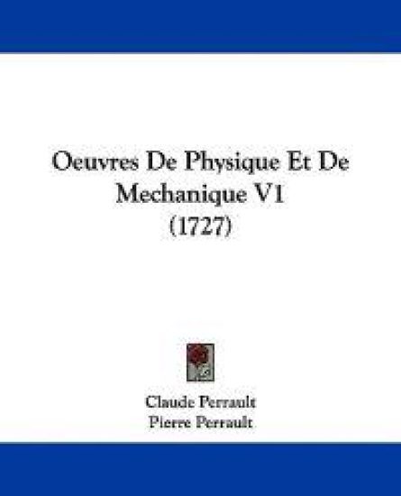 Oeuvres De Physique Et De Mechanique V1 (1727)