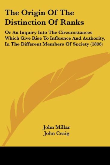 The Origin Of The Distinction Of Ranks