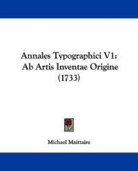 Annales Typographici