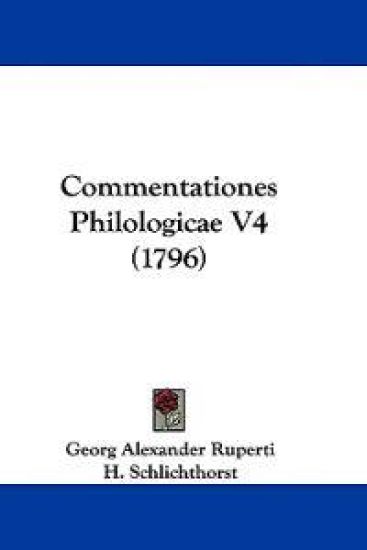 Commentationes Philologicae