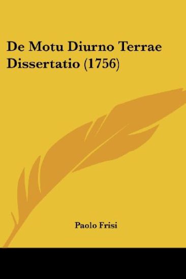 De Motu Diurno Terrae Dissertatio (1756)