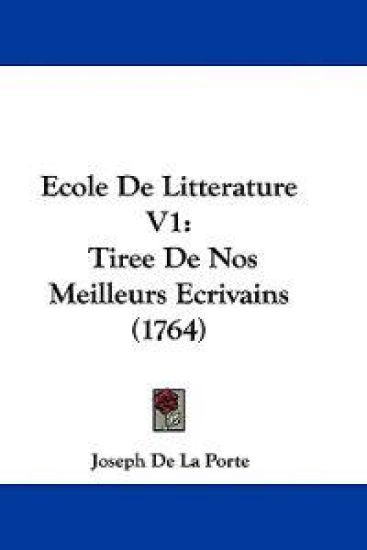 Ecole De Litterature V1
