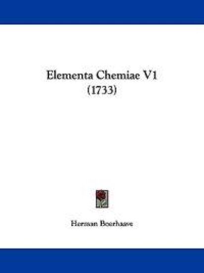 Elementa Chemiae V1 (1733)