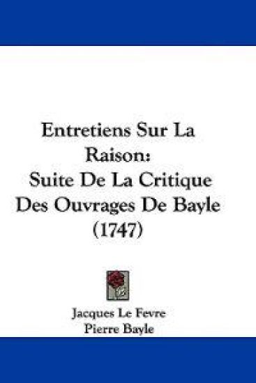 Entretiens Sur La Raison