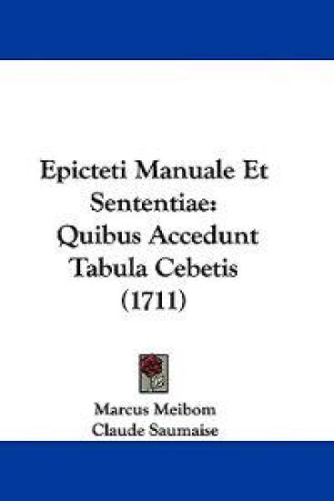 Epicteti Manuale Et Sententiae