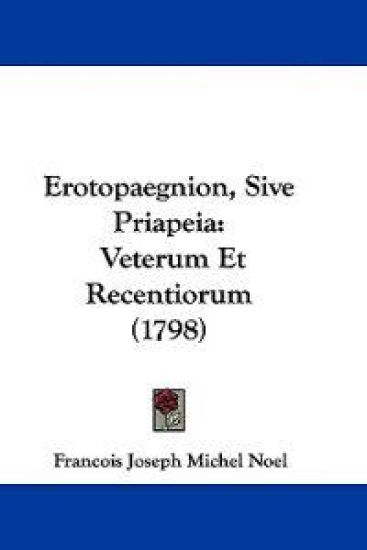 Erotopaegnion, Sive Priapeia