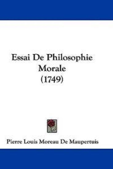 Essai de Philosophie Morale (1749)