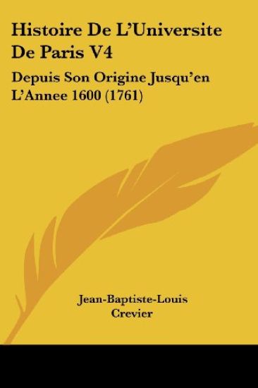 Histoire De L'Universite De Paris V4
