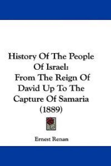 History Of The People Of Israel – Ernest Renan, kirjan kansikuva