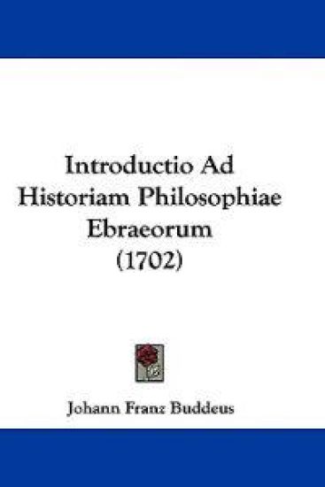 Introductio Ad Historiam Philosophiae Ebraeorum (1702)