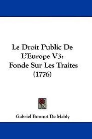 Le Droit Public de L'Europe V3