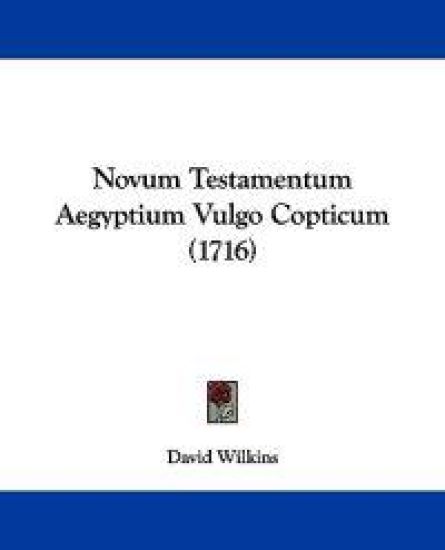 Novum Testamentum Aegyptium Vulgo Copticum (1716)