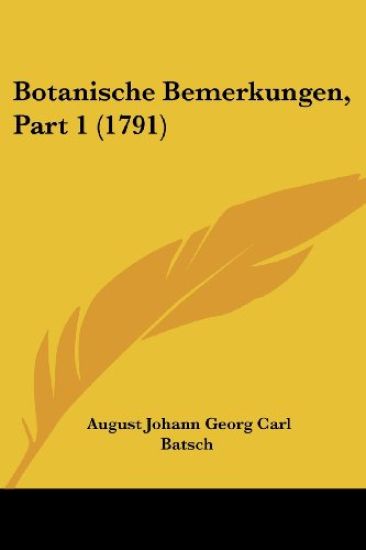 Botanische Bemerkungen