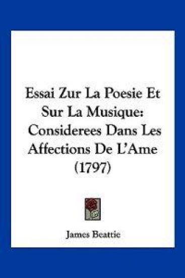 Essai Zur La Poesie Et Sur La Musique