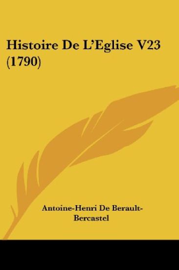 Histoire de L'Eglise V23 (1790)