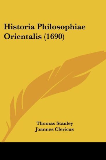 Historia Philosophiae Orientalis (1690)