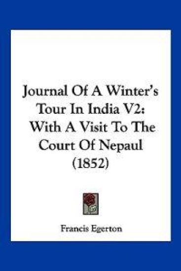 Journal Of A Winter's Tour In India V2