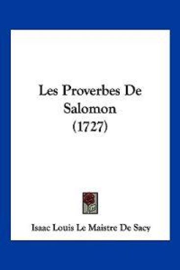 Les Proverbes De Salomon (1727)