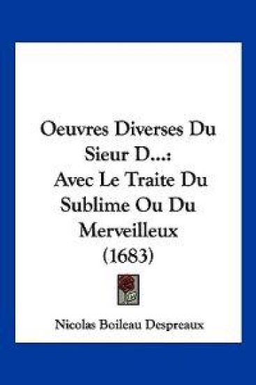 Oeuvres Diverses Du Sieur D...