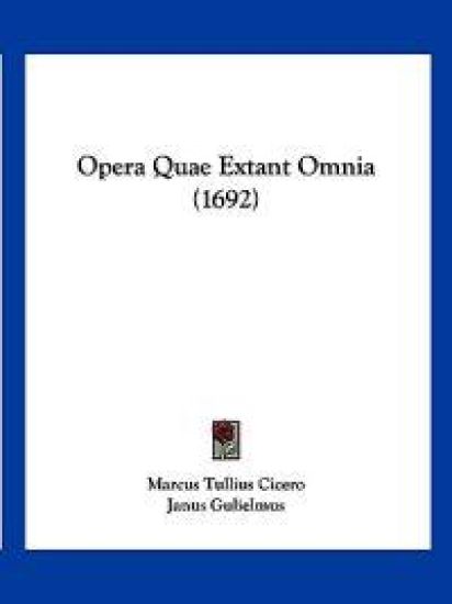 Opera Quae Extant Omnia (1692)