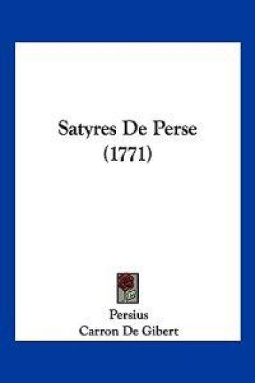 Satyres De Perse (1771)