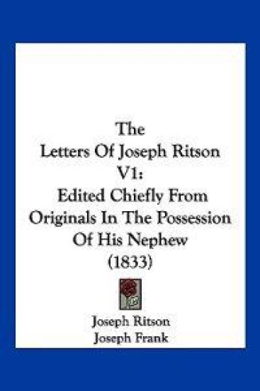 The Letters of Joseph Ritson