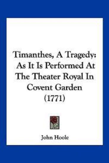 Timanthes, A Tragedy