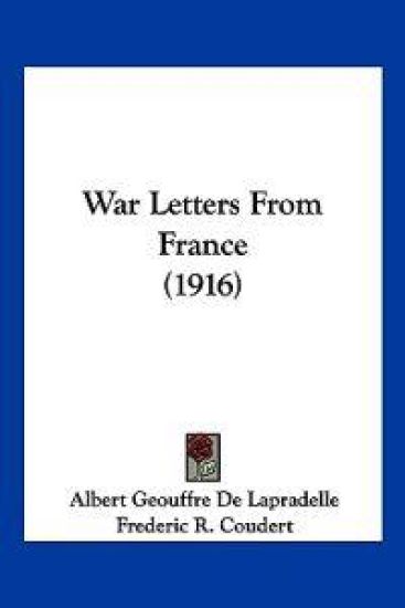 War Letters From France (1916)