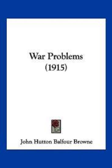 War Problems (1915)