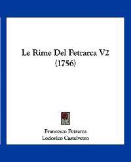 Le Rime Del Petrarca V2 (1756)