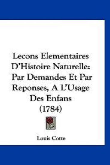 Lecons Elementaires D'Histoire Naturelle