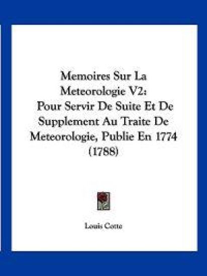 Memoires Sur La Meteorologie V2