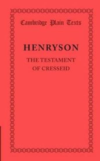 The Testament of Cresseid – Robert Henryson, kirjan kansikuva