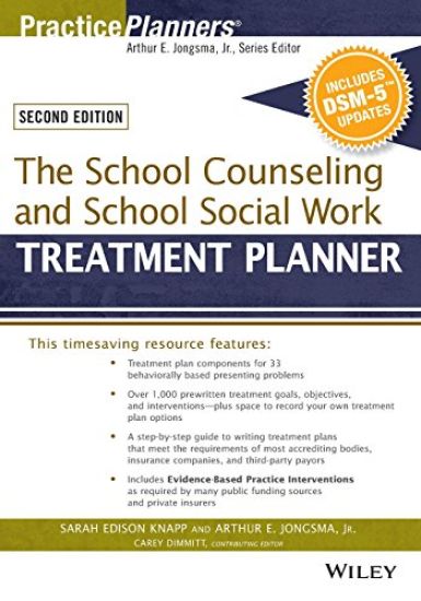 The School Counseling and School Social Work Treatment Planner, with DSM-5 Updates, 2nd Edition