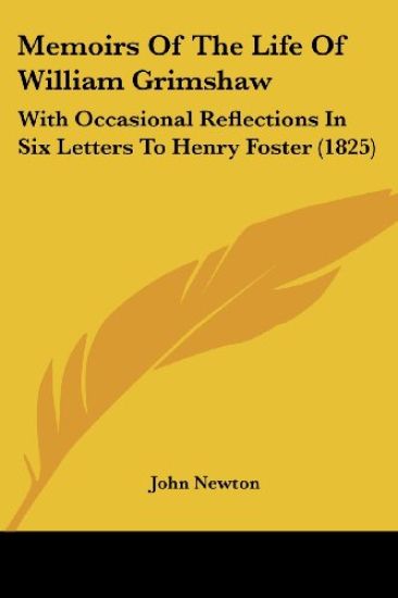 Memoirs Of The Life Of William Grimshaw – John Newton, kirjan kansikuva