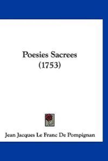 Poesies Sacrees (1753)