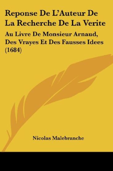 Reponse De L'Auteur De La Recherche De La Verite
