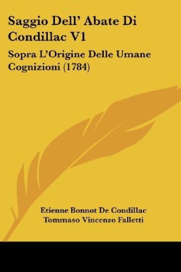 Saggio Dell' Abate Di Condillac V1