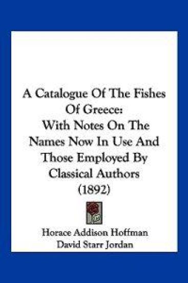 A Catalogue of the Fishes of Greece