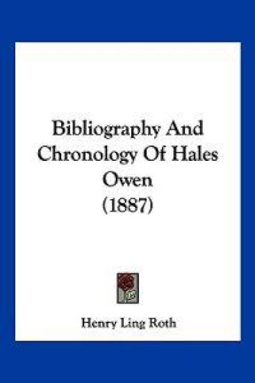 Bibliography and Chronology of Hales Owen