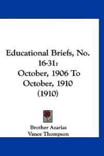 Educational Briefs, No. 16-31