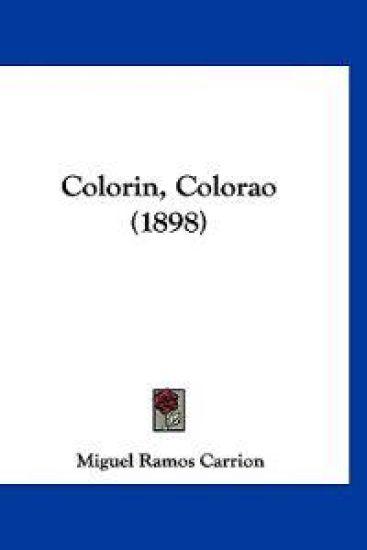 Colorin, Colorao – Miguel Ramos Carrion, kirjan kansikuva