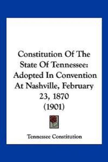 Constitution of the State of Tennessee