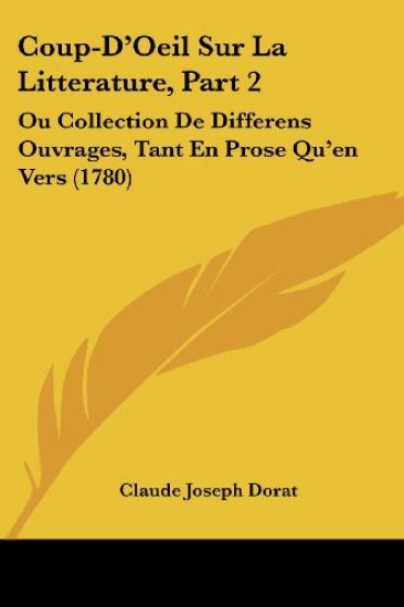 Coup-d'oeil Sur La Litterature