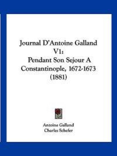 Journal D'Antoine Galland V1