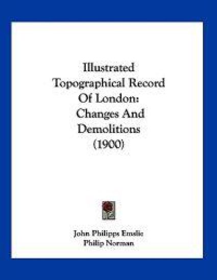 Illustrated Topographical Record Of London – John Philipps Emslie, kirjan kansikuva