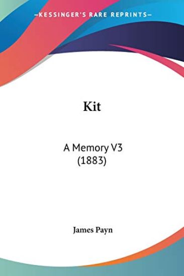 Kit – James Payn, kirjan kansikuva