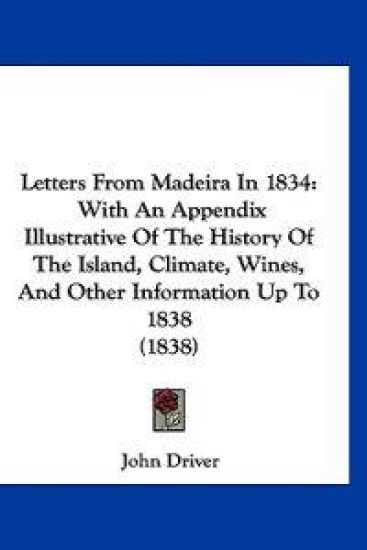 Letters From Madeira In 1834